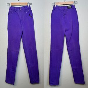 Rough Rider by Circle T Jeans Western Rodeo Denim Purple Bareback 3/4 (23 Waist)
